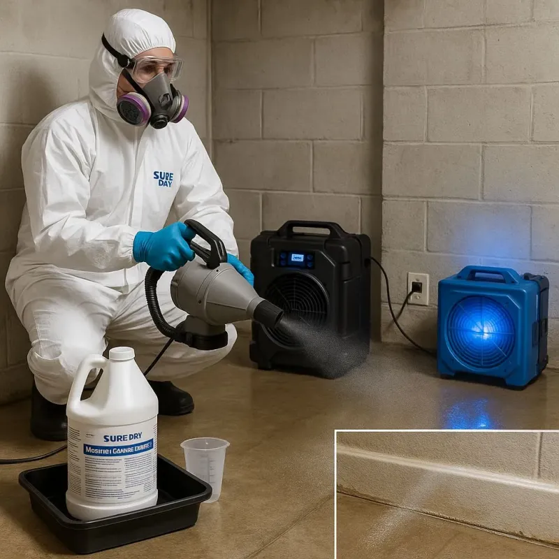 Sanitization and Odor Removal process in Sutton, MA